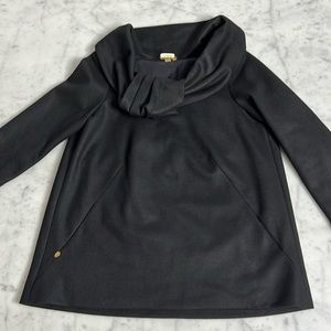 Elijah Made in USA Virgin Wool Tunic Cape Jacket Top